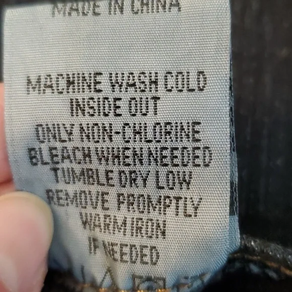 Dark Strtch Denim Overalls with Clear Gemlike Bottons sz 5/6 - Picture 9 of 13